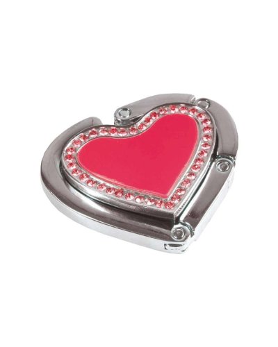 Gancio appendiborsa a forma di cuore Rosso