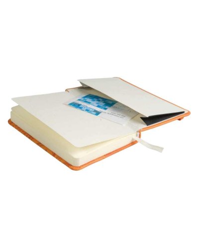 Quaderno con chiusura ad elastico e tasca interna