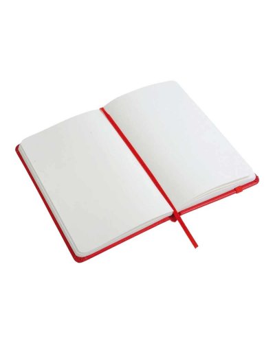 Quaderno con chiusura ad elastico e fogli bianchi
