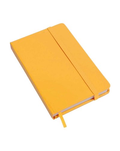 Quaderno con chiusura ad elastico e fogli bianchi Giallo