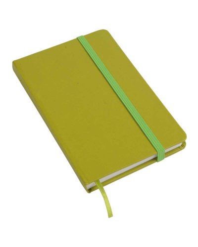 Quaderno con chiusura ad elastico e fogli a righe Verde mela