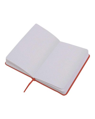 Quaderno con chiusura ad elastico e fogli a quadri