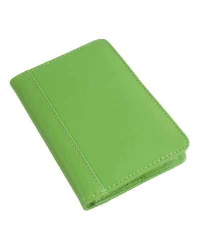 Notes in ecopelle con calcolatrice Verde