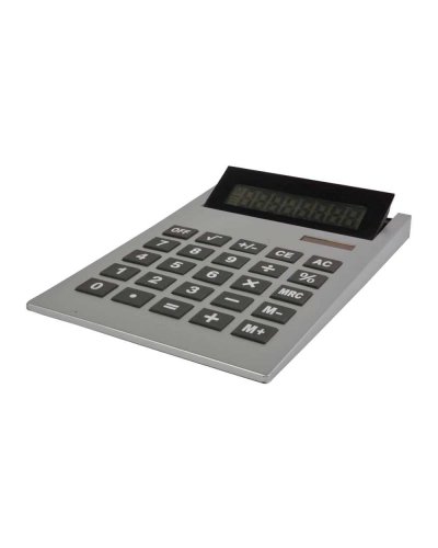 Calculadora maxi de doble alimentación Plata