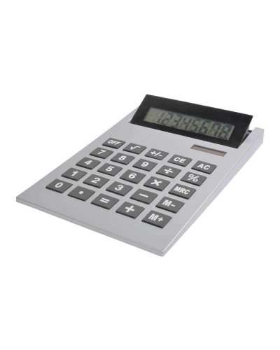 Maxi-calcolatrice da tavolo con display reclinabile Argento