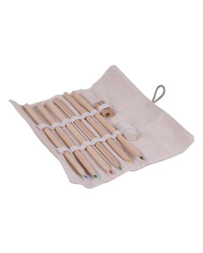 Set matite colorate in busta di cotone