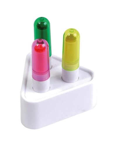 Set de marcadores de cera con soporte de mesa