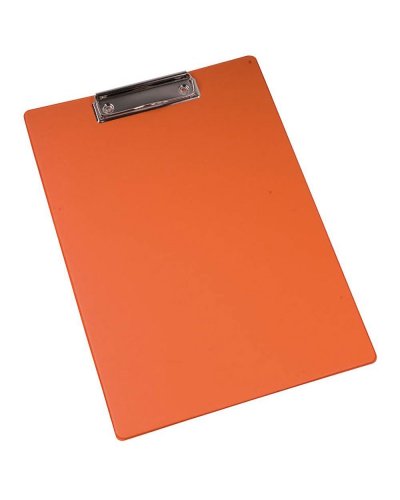 Portablocco A4 in plastica con molla in metallo Arancione