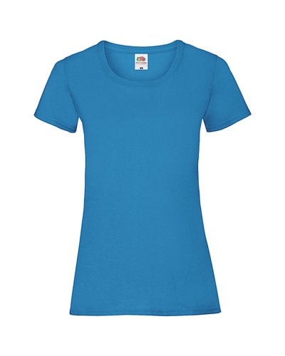 T-shirt Lady-Fit Value Weight Azure blue