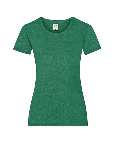 T-shirt Lady-Fit Value Weight Retro Heather Green