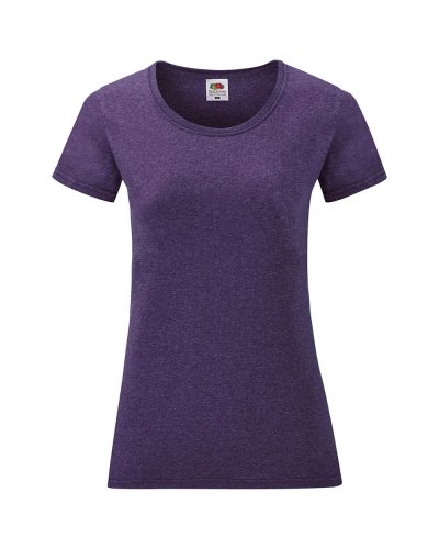T-shirt Lady-Fit Value Weight Heather purple