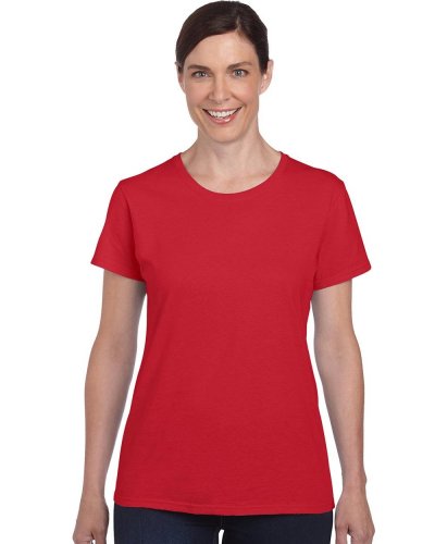 Camiseta heavy cotton mujer Rosso
