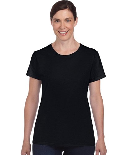 Camiseta heavy cotton mujer Black