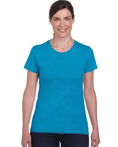Camiseta heavy cotton mujer Heather Sapphire