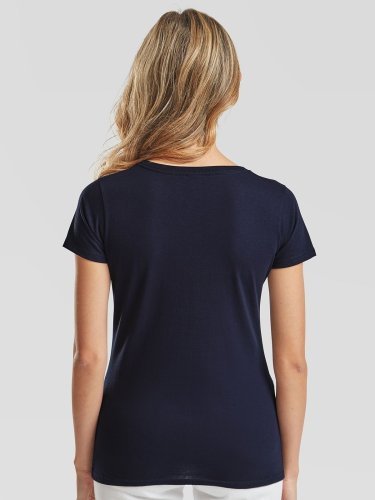 Fruit of the Loom T-shirt donna scollo V cotone leggero 165g