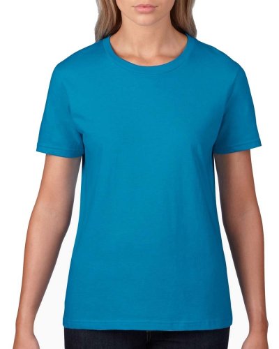 T-shirt donna Premium Cotton Sapphire
