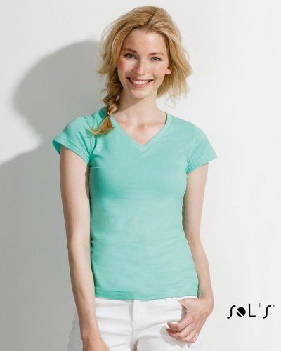 T-shirt donna scollo a V Moon