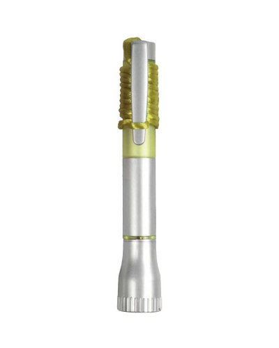 Penna con luce e cordino Giallo