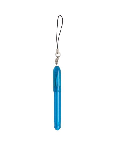 Mini penna a sfera con cordino Blu scuro