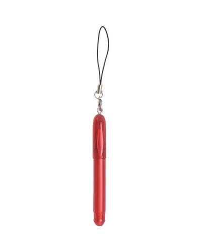 Mini penna a sfera con cordino Rosso