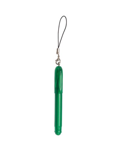 Mini penna a sfera con cordino Verde