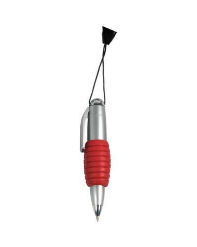 Mini penna a sfera con laccio Rosso