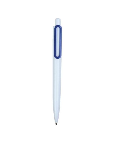 Penna con clip a forma di graffetta Blu scuro