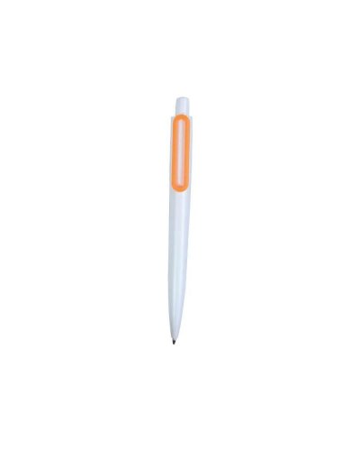 Penna con clip a forma di graffetta Arancione