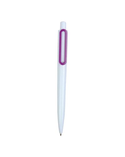 Penna con clip a forma di graffetta Violetto