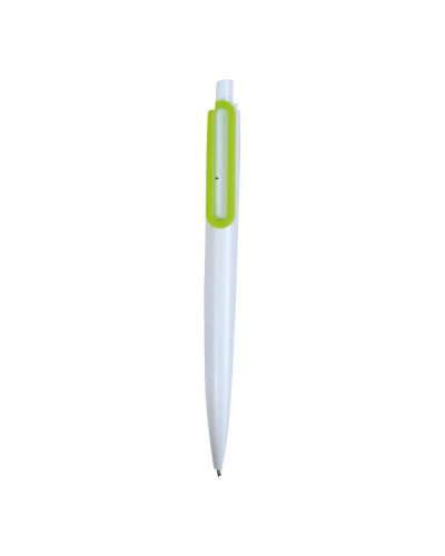 Penna con clip a forma di graffetta Verde