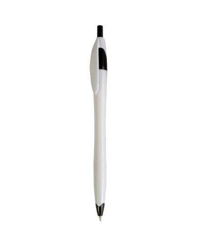 Penna a sfera a scatto in plastica Nero