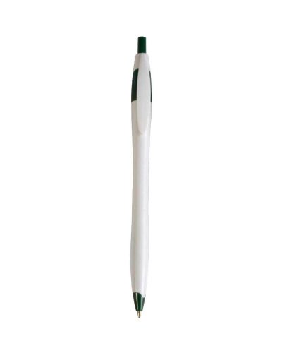 Penna a sfera a scatto in plastica Verde