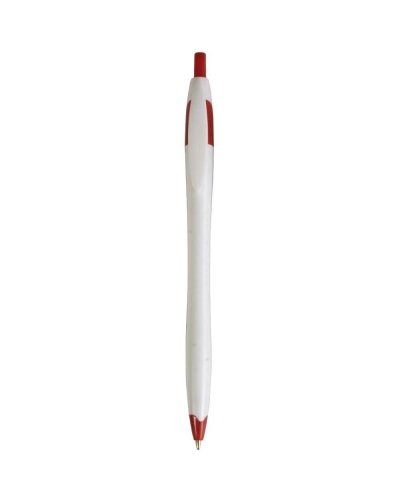 Penna a sfera a scatto in plastica Rosso