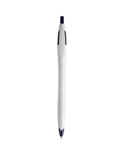 Penna a sfera a scatto in plastica Blu scuro
