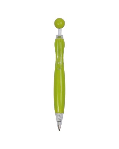penna in plastica a scatto Verde mela
