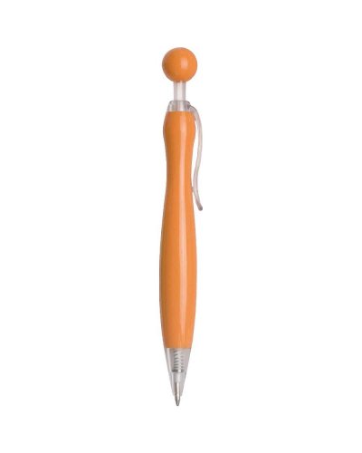 penna in plastica a scatto Arancione