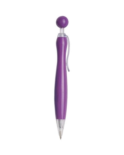 penna in plastica a scatto Violetto