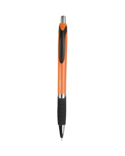Penna a sfera a scatto con fusto colorato Arancione