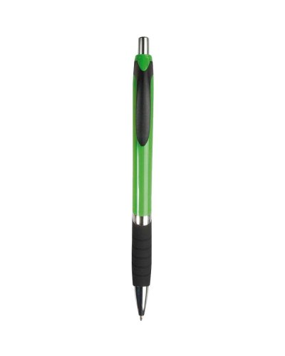 Penna a sfera a scatto con fusto colorato Verde mela