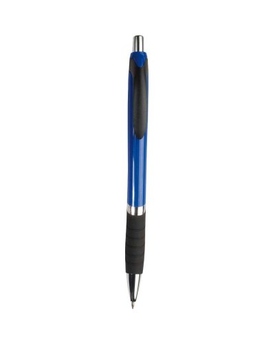 Penna a sfera a scatto con fusto colorato Blu scuro