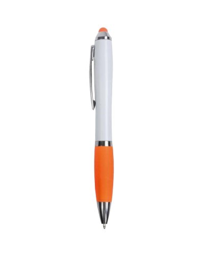 Penna con gommino per touch screen Arancione