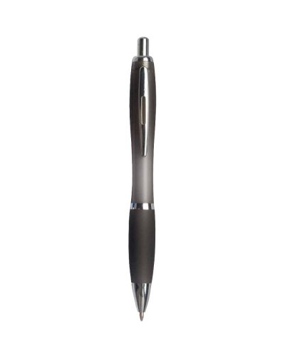 Penna a sfera a scatto con fusto colorato frost Grigio