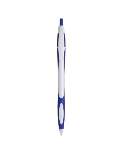 Penna a sfera con fusto in materiale gommato Blu scuro