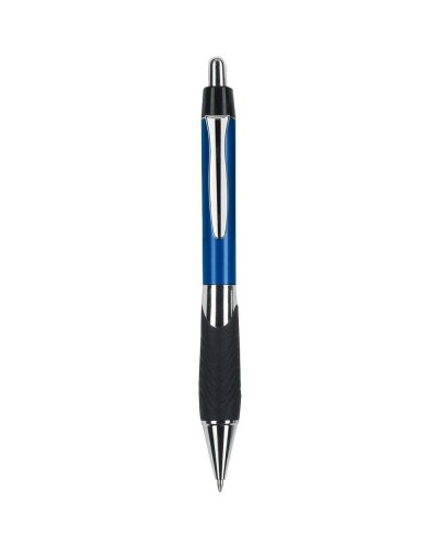 Penna a sfera a scatto con clip in metallo Blu scuro