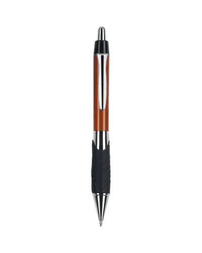 Penna a sfera a scatto con clip in metallo Arancione