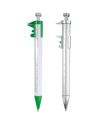 Penna in plastica con calibro