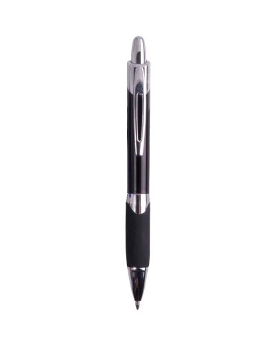 Penna in plastica con clip in metallo Nero