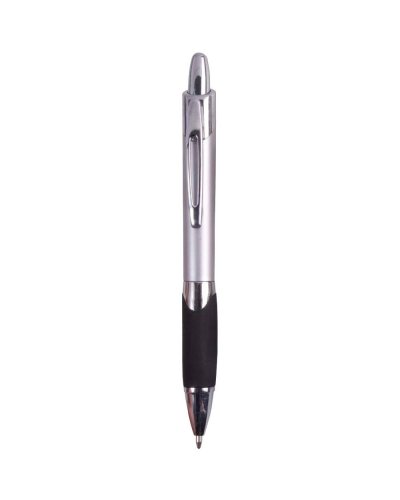 Penna in plastica con clip in metallo Argento