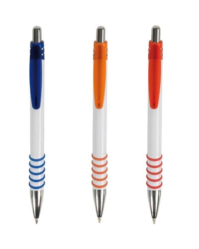 Penna a sfera con particolari colorati