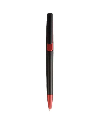 Penna a sfera a scatto colori metallizzati Rosso